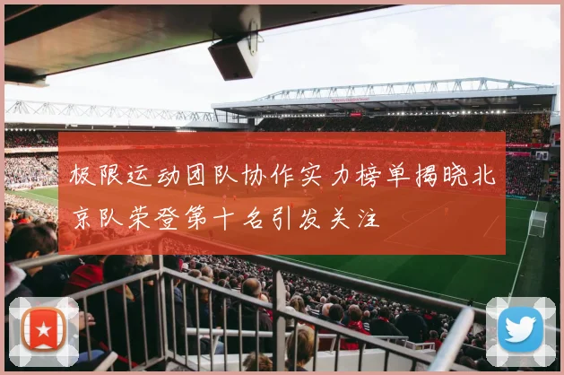极限运动团队协作实力榜单揭晓北京队荣登第十名引发关注